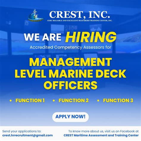cebu maritime training center list|CREST Maritime Assessment and Training Center .